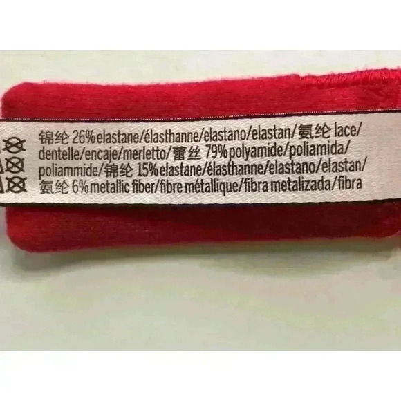 Victoria's Secret Body by Victoria Lined Demi bra 34C underwire red lace - Picture 7 of 12